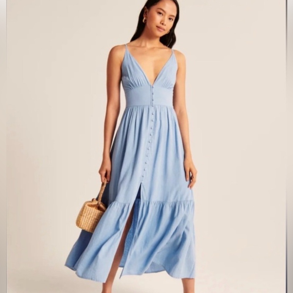 Light Blue Abercrombie Maxi Dress
